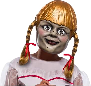 Amazon.com: Rubie's Annabelle Comes Home Adult Mask with Pigtails